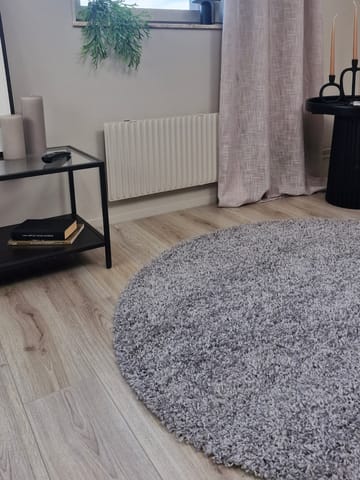 Lounge nukkamatto pyöreä 160 cm - Hopea - Kodintekstiilit & matot - Matto - Moderni matto - Nukkamatto