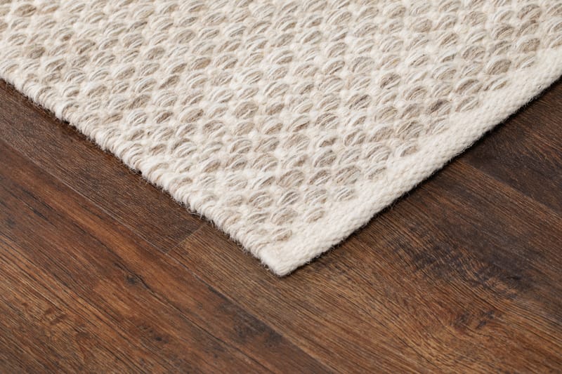 Varberg puuvillamatto 200x300 cm suorakaide - Kerma - Kodintekstiilit & matot - Matto - Moderni matto - Puuvillamatto