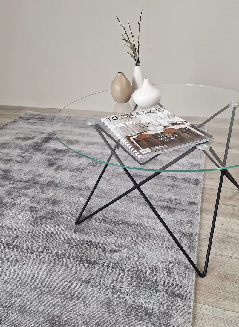 Tribeca viskoosimatto 160x230 cm suorakaide - Harmaa - Kodintekstiilit & matot - Matto - Moderni matto - Viskoosimatto & keinosilkkimatto