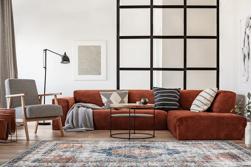 Tarfaya Frye-matto 160x230 cm - Monivärinen - Kodintekstiilit & matot - Matto - Moderni matto - Wilton-matto