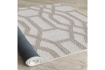 Maltina Puuvillamatto 80x120 cm Suorakaide - Harmaa - Kodintekstiilit & matot - Matto - Moderni matto - Puuvillamatto