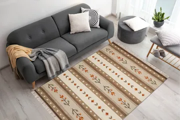 Fagersta villamatto 240x340 cm - Hiekka - Kodintekstiilit & matot - Matto - Moderni matto - Villamatto
