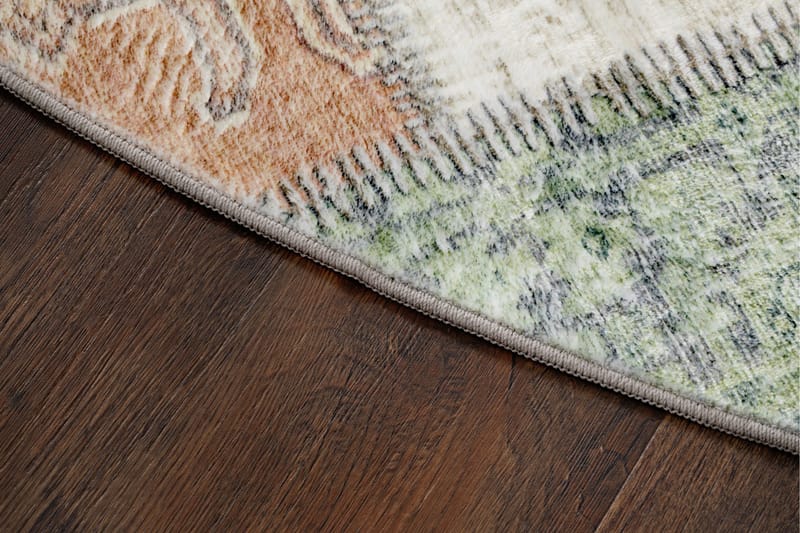 Tarfaya frieze-matto pyöreä 200 cm - Vihreä - Kodintekstiilit & matot - Matto - Moderni matto - Wilton-matto