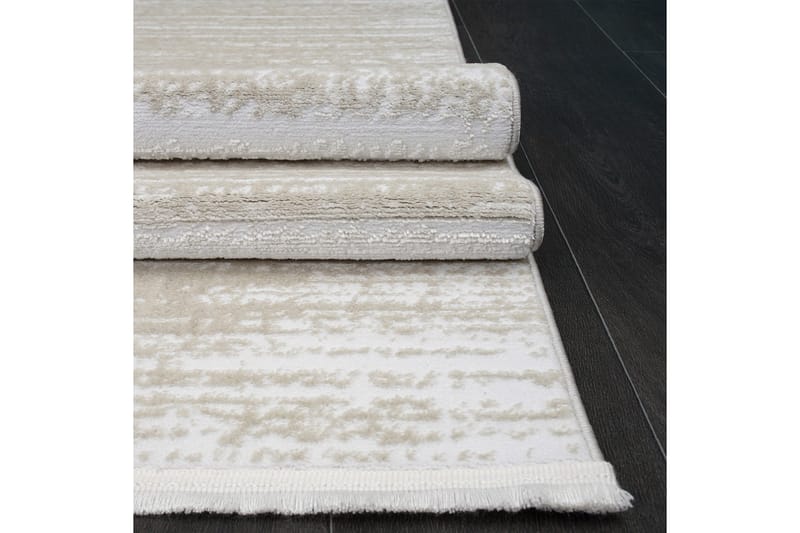 Yasemin Käytävämatto 100x150 cm Suorakaide - Valkoinen/Beige - Kodintekstiilit & matot - Matto - Moderni matto - Käytävämatto