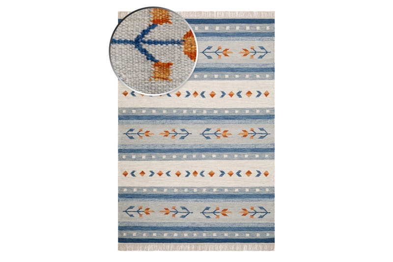 Fagersta villamatto 160x230 cm - Sininen - Kodintekstiilit & matot - Matto - Moderni matto - Villamatto