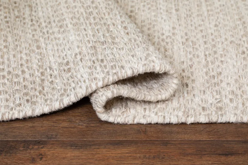 Varberg puuvillamatto 160x230 cm suorakaide - Kerma - Kodintekstiilit & matot - Matto - Moderni matto - Puuvillamatto