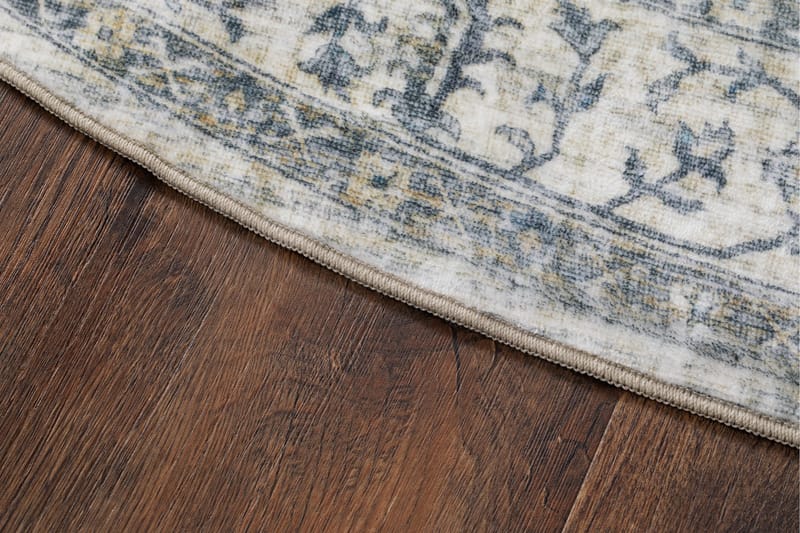 Tarfaya frieze-matto pyöreä 200 cm - Luonnonväri - Kodintekstiilit & matot - Matto - Moderni matto - Wilton-matto