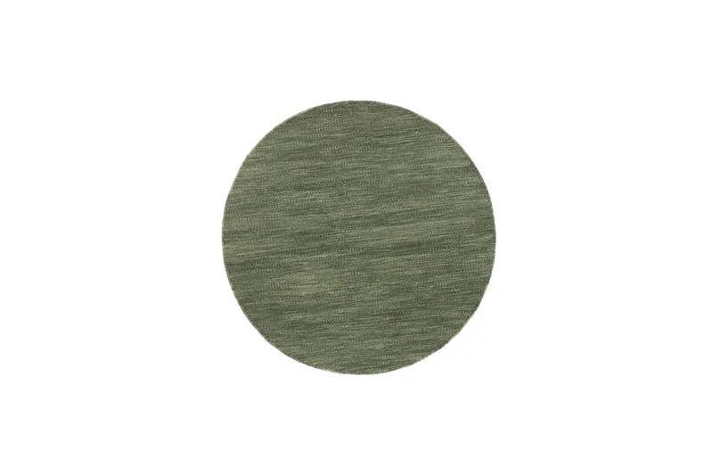 Birka Villamatto Pyöreä 240 cm, Vihreä