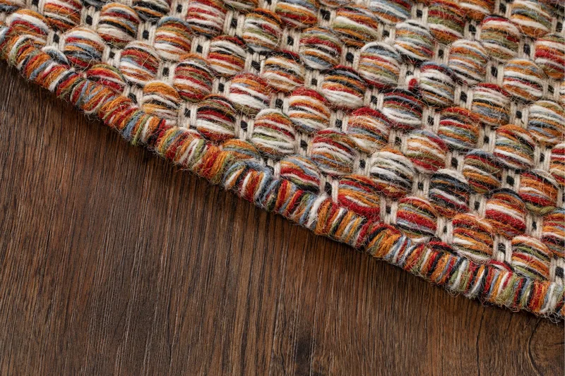 Torekov villamatto pyöreä 300 cm - Monivärinen - Kodintekstiilit & matot - Matto - Moderni matto - Villamatto