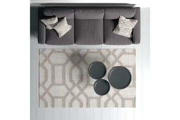Maltina Puuvillamatto 80x120 cm Suorakaide - Harmaa - Kodintekstiilit & matot - Matto - Moderni matto - Puuvillamatto