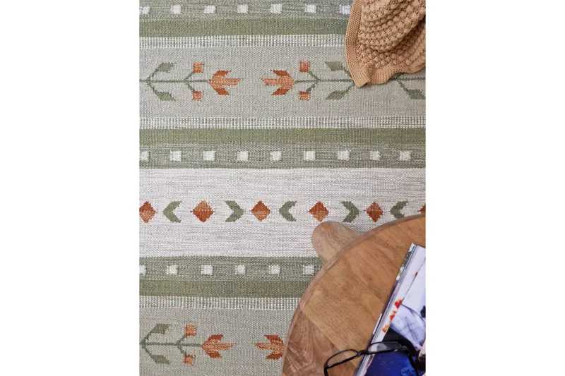 Fagersta villamatto 200x300 cm - Vihreä - Kodintekstiilit & matot - Matto - Moderni matto - Villamatto