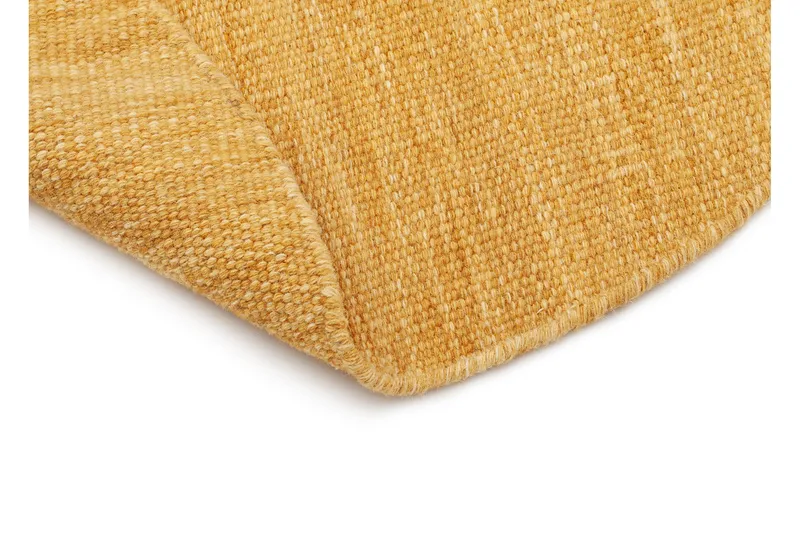 Birka villamatto pyöreä 240 cm - Keltainen - Kodintekstiilit & matot - Matto - Moderni matto - Villamatto