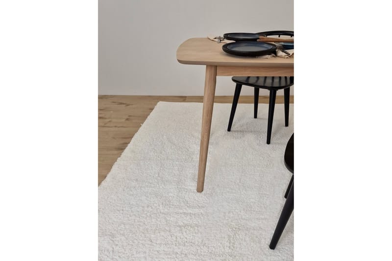 Falsterbo puuvillamatto 135x195 cm - Valkoinen - Kodintekstiilit & matot - Matto - Moderni matto - Puuvillamatto