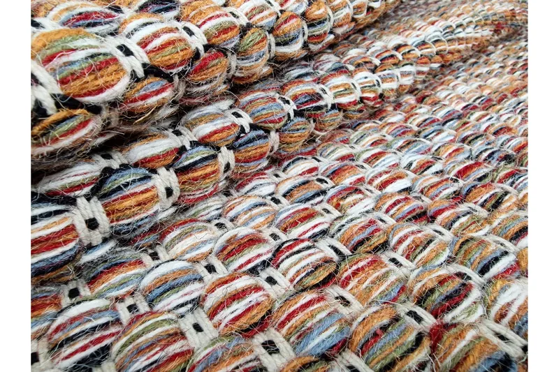 Torekov villamatto 75x150 cm - Monivärinen - Kodintekstiilit & matot - Matto - Moderni matto - Villamatto