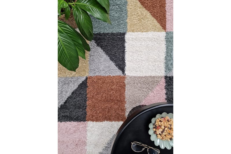 Portland nukkamatto 160x230 cm - Monivärinen - Kodintekstiilit & matot - Matto - Moderni matto - Nukkamatto