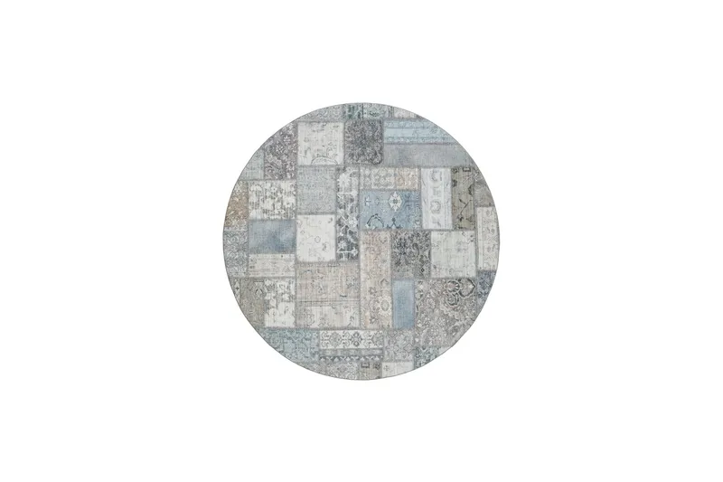 Tarfaya frieze-matto pyöreä 240 cm, Luonnonväri