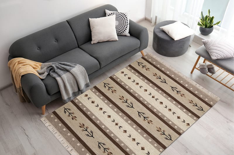 Fagersta villamatto 200x300 cm - Luonnonväri - Kodintekstiilit & matot - Matto - Moderni matto - Villamatto