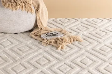 Nukkamatto Pia 160x230 cm - Valkoinen - Kodintekstiilit & matot - Matto - Moderni matto - Nukkamatto