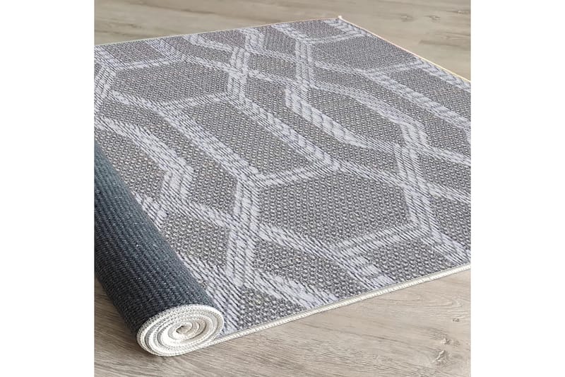 Magma Puuvillamatto 100x150 cm Suorakaide - Harmaa - Kodintekstiilit & matot - Matto - Moderni matto - Puuvillamatto