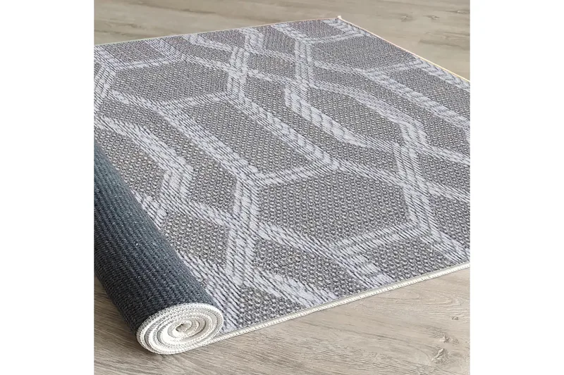 Magma Puuvillamatto 80x120 cm Suorakaide - Harmaa - Kodintekstiilit & matot - Matto - Moderni matto - Puuvillamatto