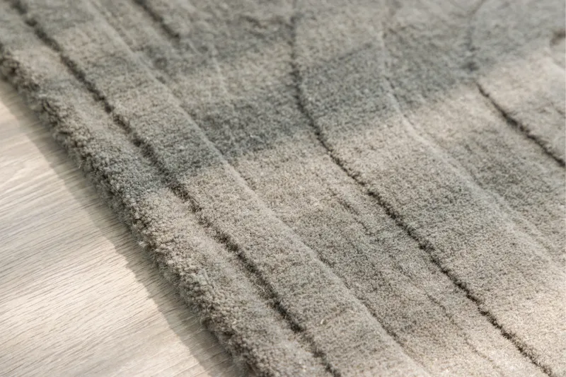 Villamatto Nora 50x80 cm - Harmaa - Kodintekstiilit & matot - Matto - Moderni matto - Villamatto