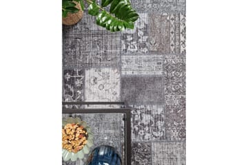 Patchwork wilton-matto 300x400 cm suorakaide - Harmaa - Kodintekstiilit & matot - Matto - Moderni matto - Wilton-matto