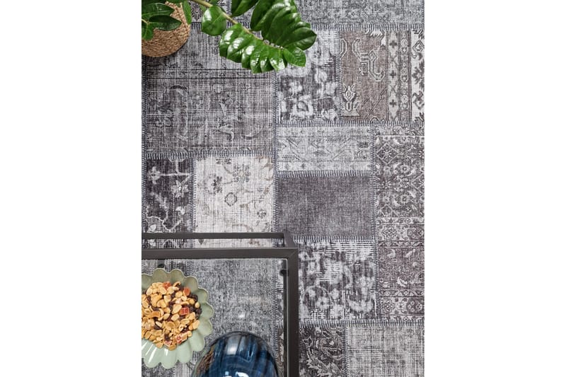 Patchwork wilton-matto 240x330 cm suorakaide - Harmaa - Kodintekstiilit & matot - Matto - Moderni matto - Wilton-matto