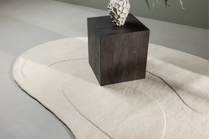 Villamatto Enard 175x290 cm - Valkoinen - Kodintekstiilit & matot - Matto - Moderni matto - Villamatto