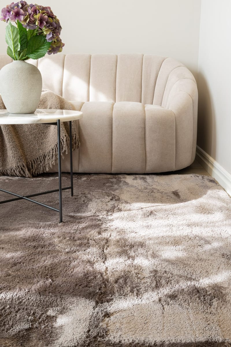 Cozy nukkamatto 133x190 cm suorakaide - Harmaa - Kodintekstiilit & matot - Matto - Moderni matto - Nukkamatto