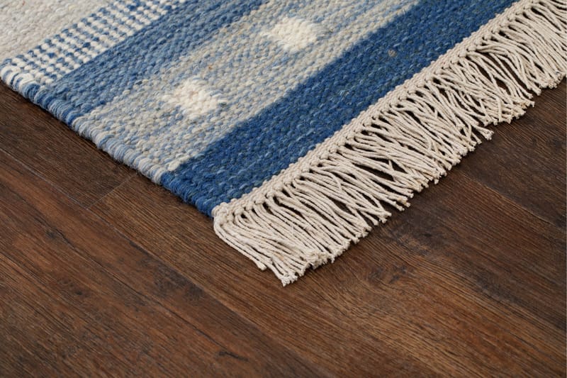 Fagersta villamatto 160x230 cm - Sininen - Kodintekstiilit & matot - Matto - Moderni matto - Villamatto