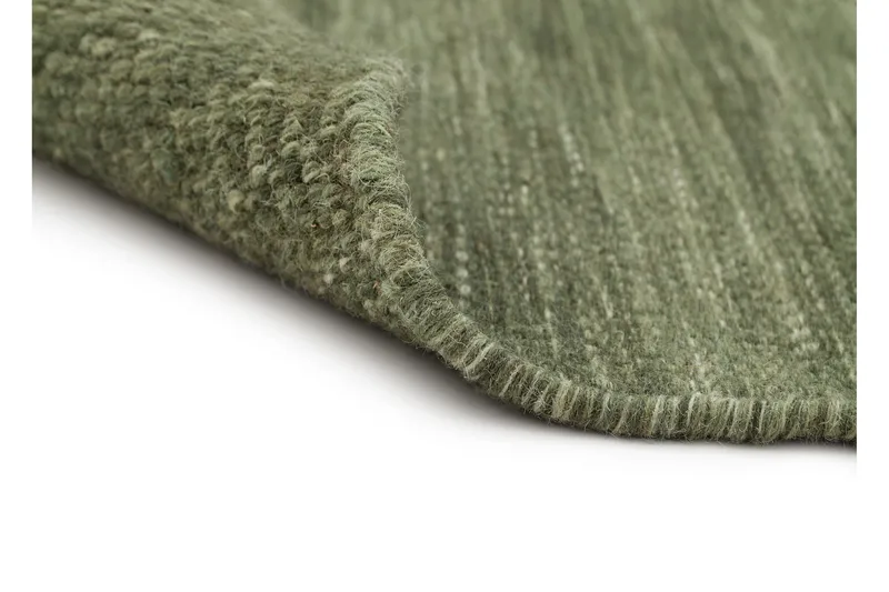 Birka villamatto pyöreä 300 cm - Vihreä - Kodintekstiilit & matot - Matto - Moderni matto - Villamatto