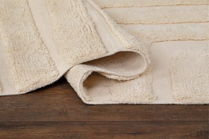 Marocko puuvillamatto 160x230 cm - Kerma - Kodintekstiilit & matot - Matto - Moderni matto - Puuvillamatto