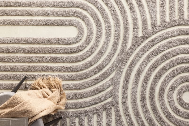 Nukkamatto Nikita 200x290 cm - Harmaa - Kodintekstiilit & matot - Matto - Moderni matto - Nukkamatto