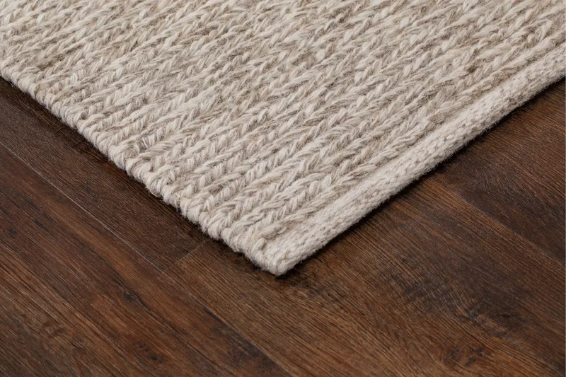 Dalarö Villamatto 75x230 cm Suorakulmainen - Beige - Kodintekstiilit & matot - Matto - Moderni matto - Villamatto