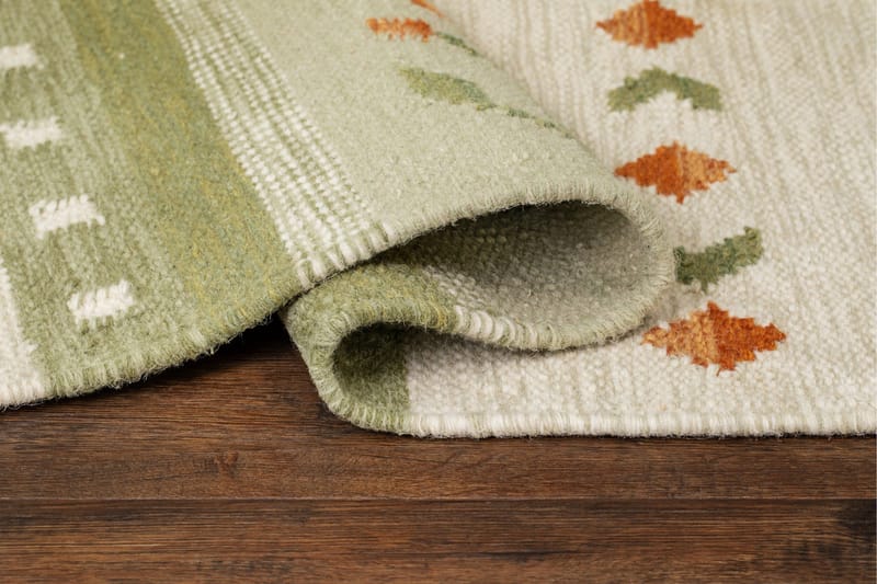 Fagersta Villamatto 140x200 cm - Vihreä - Kodintekstiilit & matot - Matto - Moderni matto - Villamatto