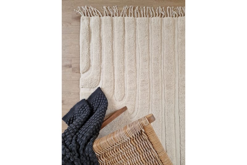 Marocko puuvillamatto 200x300 cm - Kerma - Kodintekstiilit & matot - Matto - Moderni matto - Puuvillamatto