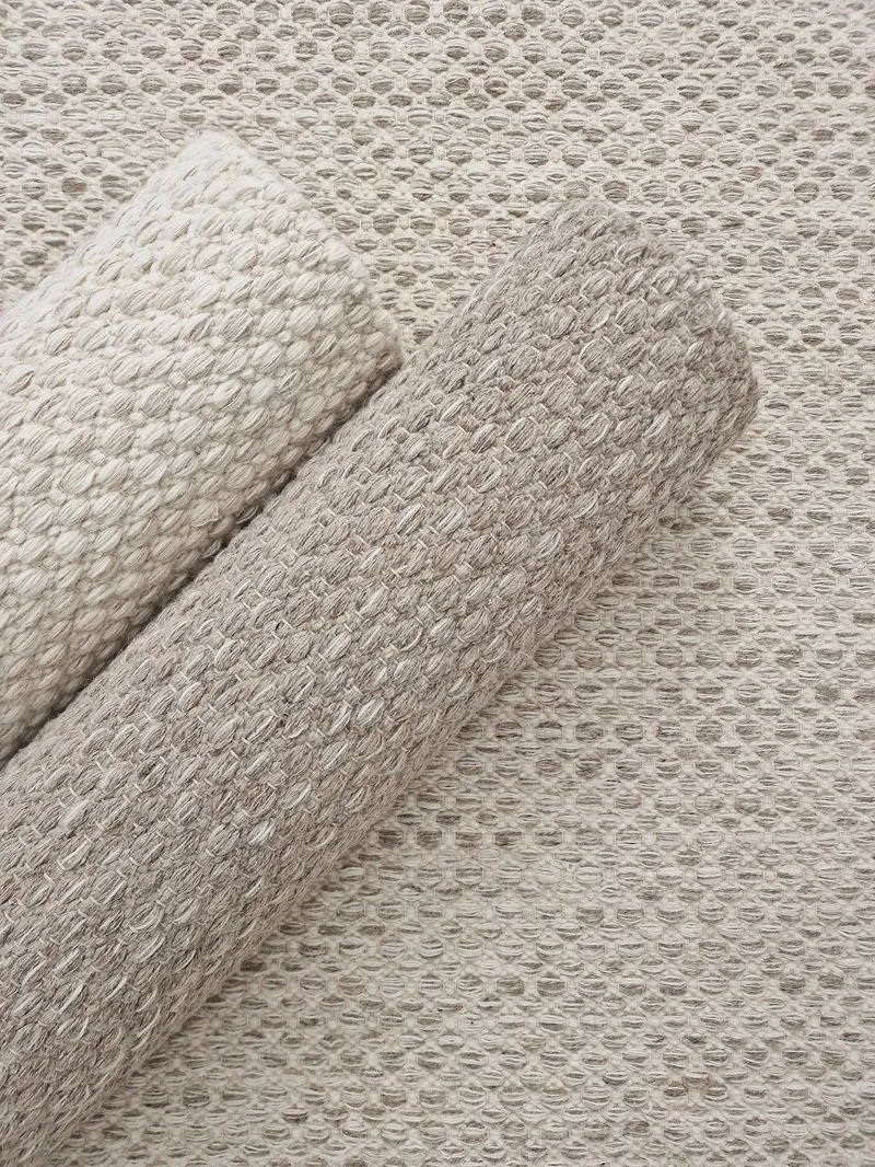 Varberg puuvillamatto 160x230 cm suorakaide - Kerma - Kodintekstiilit & matot - Matto - Moderni matto - Puuvillamatto