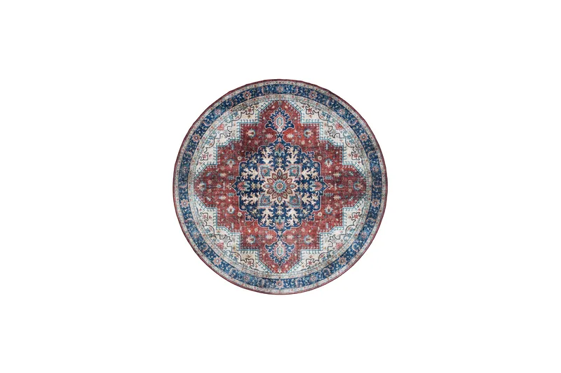 Tarfaya frieze-matto pyöreä 200 cm, Punainen