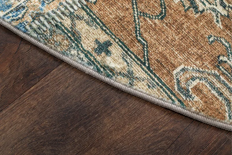 Tarfaya frieze-matto pyöreä 240 cm - Monivärinen - Kodintekstiilit & matot - Matto - Moderni matto - Wilton-matto