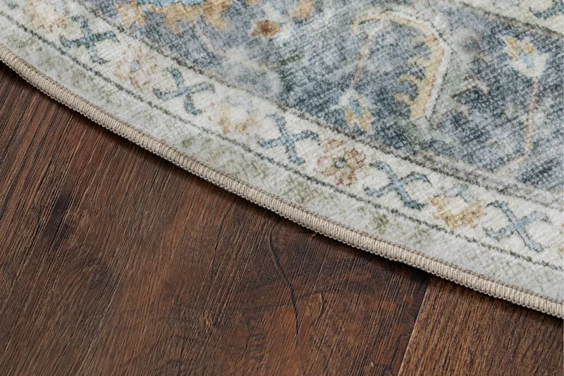 Tarfaya frieze-matto pyöreä 240 cm - Kerma - Kodintekstiilit & matot - Matto - Moderni matto - Wilton-matto