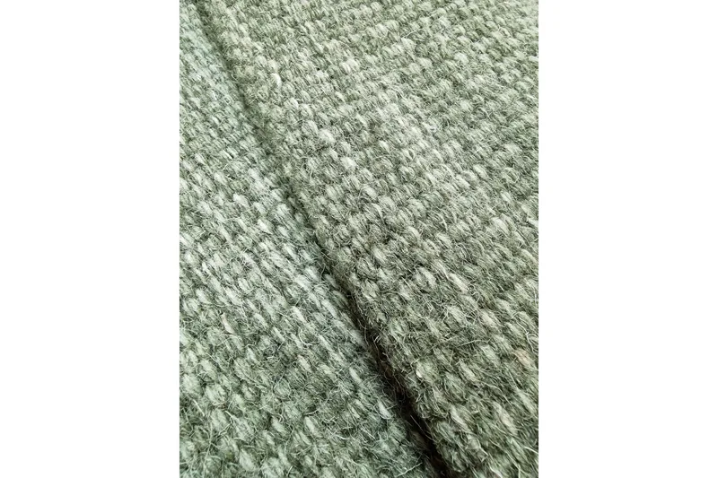 Birka villamatto pyöreä 300 cm - Vihreä - Kodintekstiilit & matot - Matto - Moderni matto - Villamatto