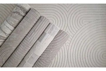 Bella wilton-matto 200x290 cm suorakaide - Valkoinen - Kodintekstiilit & matot - Matto - Moderni matto - Wilton-matto