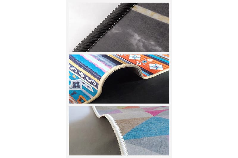 Magma Puuvillamatto 100x300 cm Suorakaide - Harmaa - Kodintekstiilit & matot - Matto - Moderni matto - Puuvillamatto