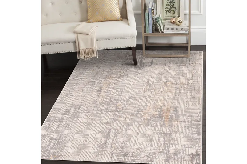 Marlyn Wiltonmatto 120x180 cm Suorakaide - Harmaa/Beige/Ruskea - Kodintekstiilit & matot - Matto - Moderni matto - Wilton-matto