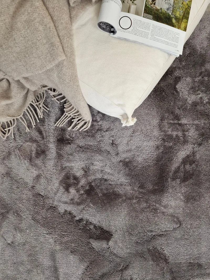 Cozy nukkamatto 133x190 cm suorakaide - Harmaa - Kodintekstiilit & matot - Matto - Moderni matto - Nukkamatto