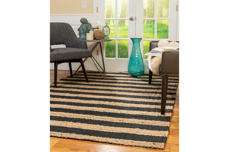 Eddie Juuttimatto 90x150 cm Suorakaide - Beige/Musta - Kodintekstiilit & matot - Matto - Moderni matto - Sisalmatto