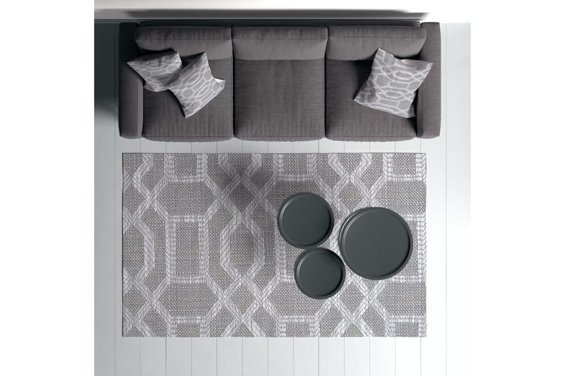 Magma Puuvillamatto 140x220 cm Suorakaide - Harmaa - Kodintekstiilit & matot - Matto - Moderni matto - Puuvillamatto