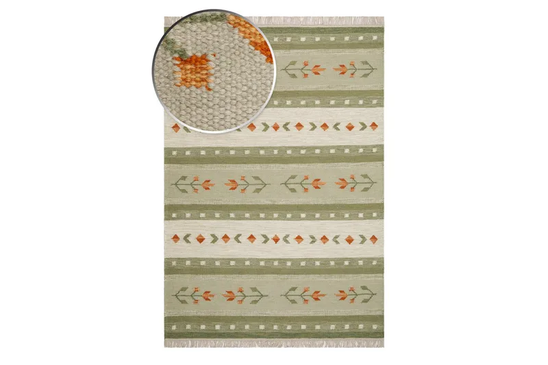 Fagersta villamatto 240x340 cm - Vihreä - Kodintekstiilit & matot - Matto - Moderni matto - Villamatto