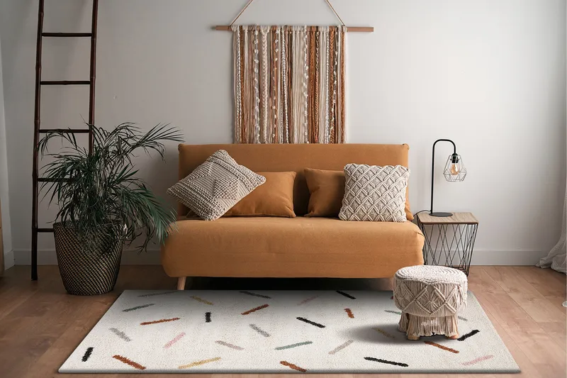 Portland nukkamatto 200x290 cm - Valkoinen - Kodintekstiilit & matot - Matto - Moderni matto - Nukkamatto