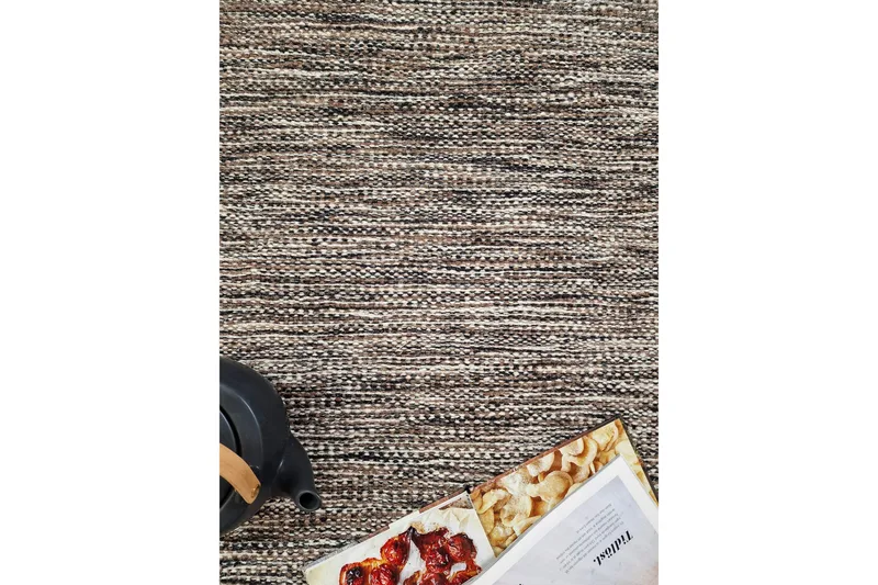 Birka villamatto pyöreä 240 cm - Antrasiitti - Kodintekstiilit & matot - Matto - Moderni matto - Villamatto
